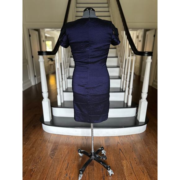 NWT Badgley Mischka Blue Dress SpecialOccasion WeddingGuest Derby Cocktail Party - Picture 8 of 10